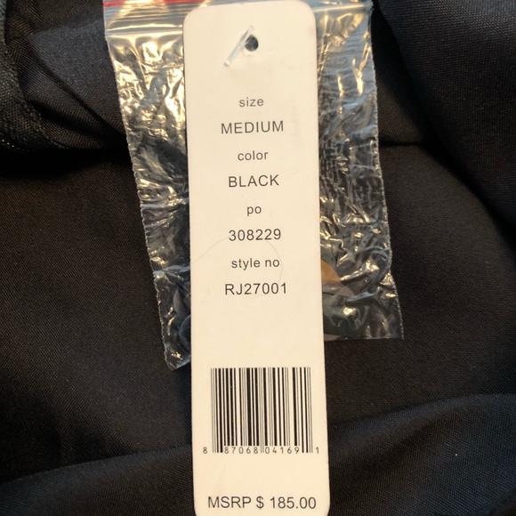 Romeo & Juliet Couture Black Shift Dress Paillettes Size M - Picture 6 of 7